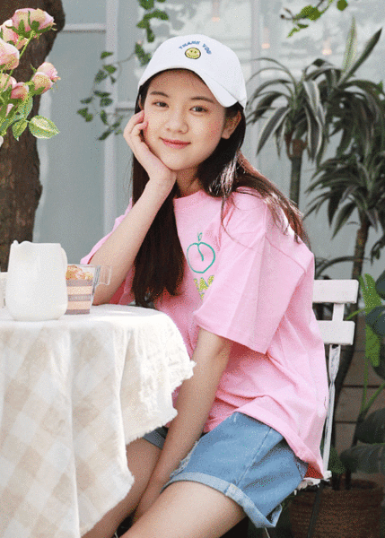 [쥬니텐]블루밍 티셔츠(민트,핑크,옐로우)